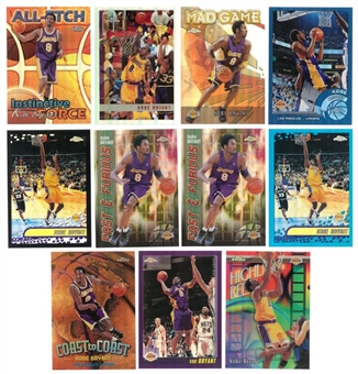 1998-2003 Topps Chrome Refractors Kobe Bryant Card Collection (11 Different) Including Serial-Numbered Example!